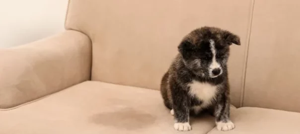 hund i soffa husdjursfläckar